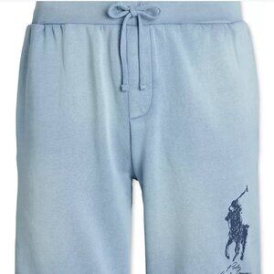 Polo Ralph Lauren Men's Shorts 3XLB Big Pony Garment-Dyed Fleece Blue NWT